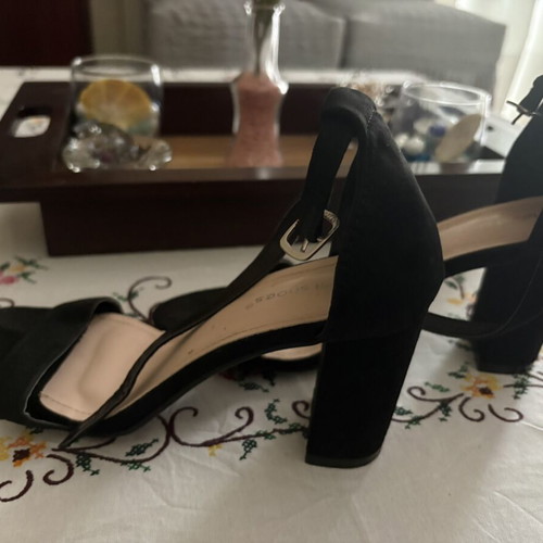 Black sandals size 39 used