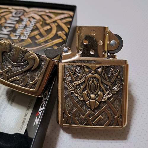Zippo Viking Limited Edition lighter new, collectible brass design