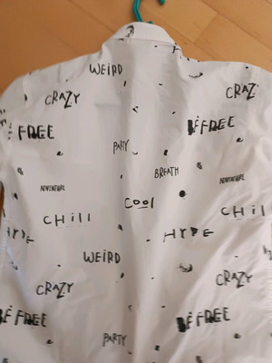 Πουκάμισο αγοριού μεταχειρισμένο 11-12 ετών, μαύρο και άσπρο