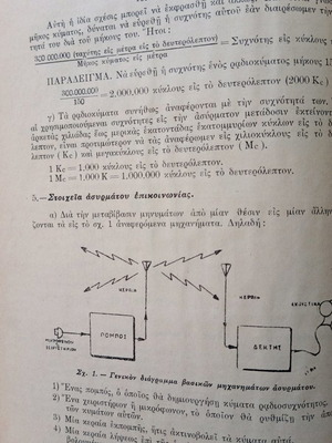 Wireless communication book used, 1950