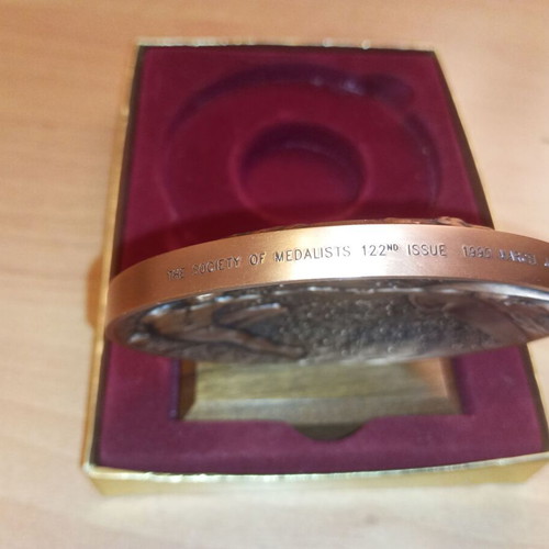 Rare artwork, medal by Marcel Jovaine