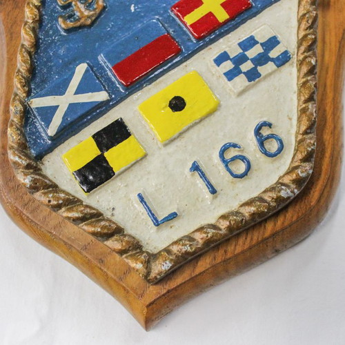 Thyreo 1960 Armatagogo L166 plaque used, Royal Navy
