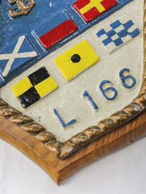 Thyreo 1960 Armatagogo L166 plaque used, Royal Navy