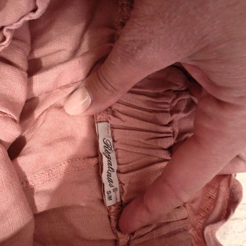 High-waisted shorts Regalinas pink like new with gathered waist