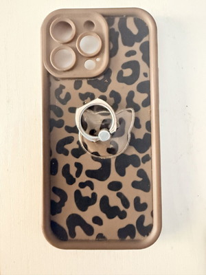 iPhone 14 Pro Max case like new with cat-shaped holder