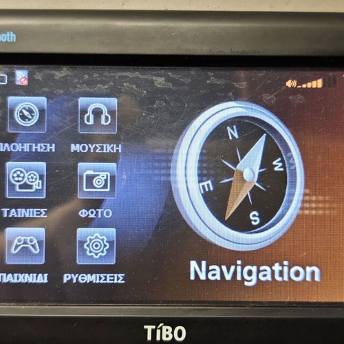 Tibo V4150 GPS navigation used with Greek maps