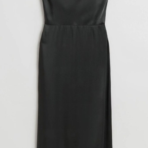 & Other Stories Stockholm Atelier satin maxi dress dark grey like new
