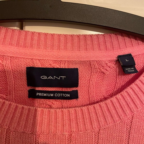 Gant cable knit sweater pink new, premium cotton