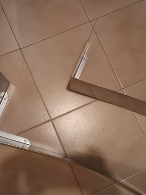 Metal wall shelves for CD DVD, set of 2