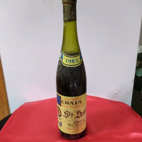 Various old and rare wine bottles