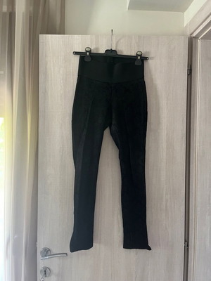 Zara leggings used S with velour texture and zipper
