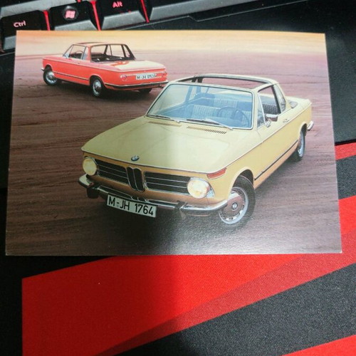 BMW collectible cards new, set of 4 from museum