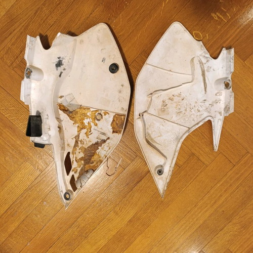 Yamaha WR 250F plastic parts used, blue/white, complete set
