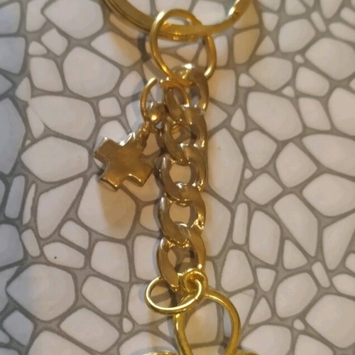 Baptismal martyrika new, pack of 50, gold tone with cross and butterfly