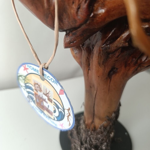 Artisan Tree Root Candle Holder New, Handcrafted Wooden Sculpture