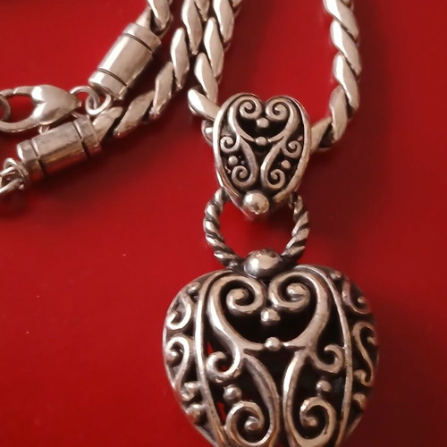 Brighton American necklace, silver plated