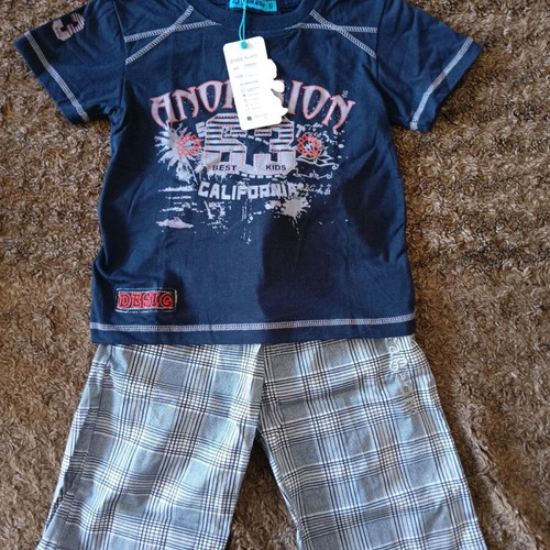 Gems baby set shirt and shorts size 6 new with tags