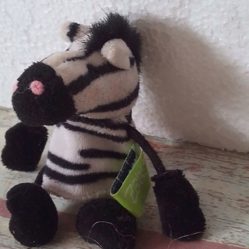 Moses finger puppet zebra plush toy like new