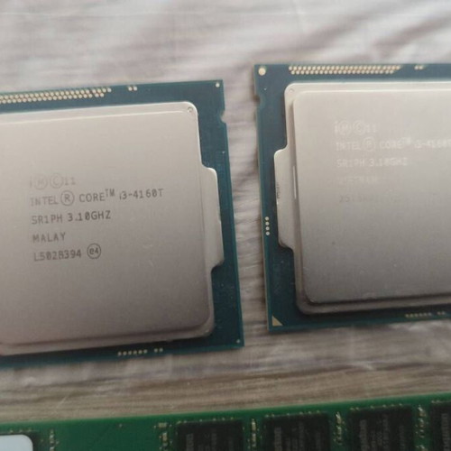 CPU i3-4160T μεταχειρισμένες με ψύκτρες και 2x4GB RAM DDR3 low profile