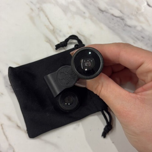 Camera lens set 3-in-1 for mobiles like new (Fisheye, Wide, Macro)
