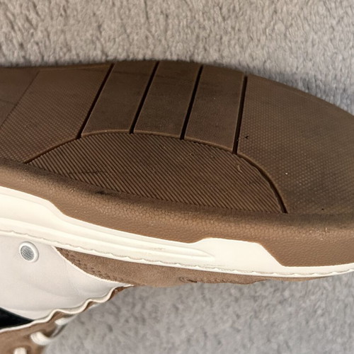Hugo Boss Baltimore Hito leather sneakers size 40 like new, brown and white
