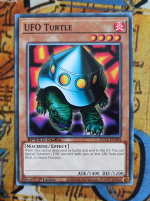 UFO Turtle Effect Monster κάρτα Yu-Gi-Oh μεταχειρισμένη, Speed Duel GX Academy