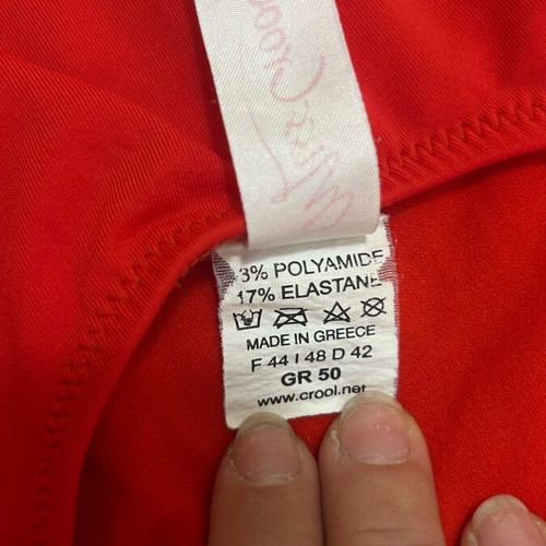 Miss Simbolo Baywatch style red one-piece swimsuit like new