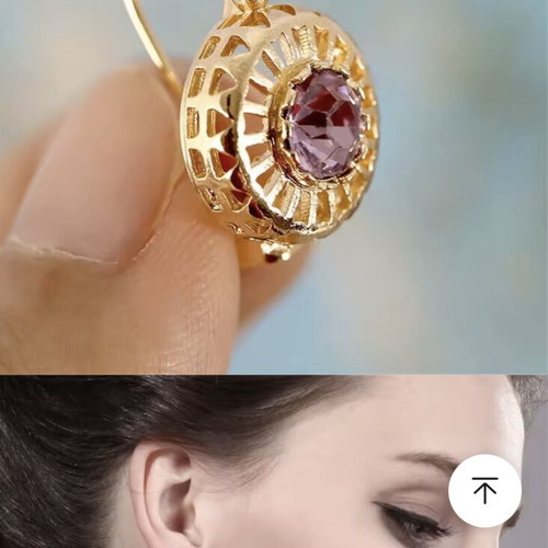 Steel earrings classic new