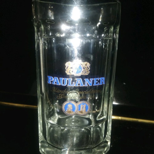 Paulaner collectible beer glass 0.5 new