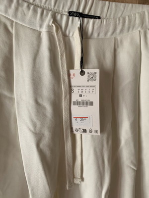 Zara tracksuit new, white, size S, loose fit