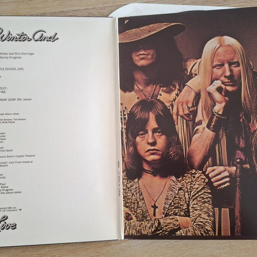 Johnny Winter Live gatefold LP