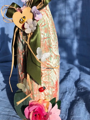 Handmade Easter bottle new, home decoration