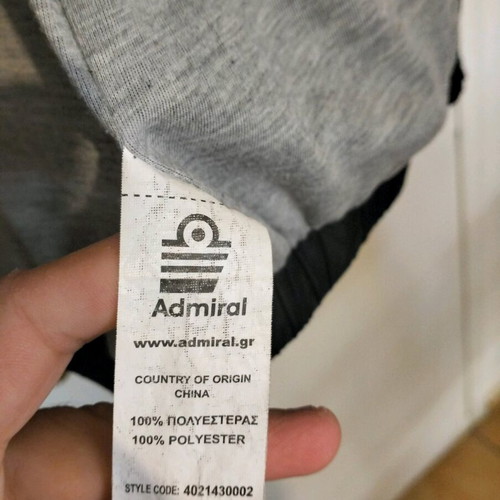 Admiral lightweight jacket with hood like new, gray