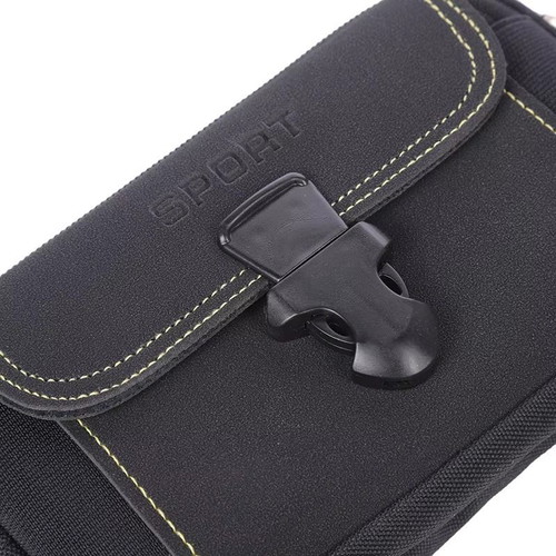 Men's waist bag new, multifunctional canvas phone wallet