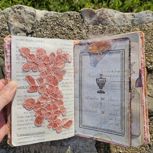Apricot Lumière handmade notebook