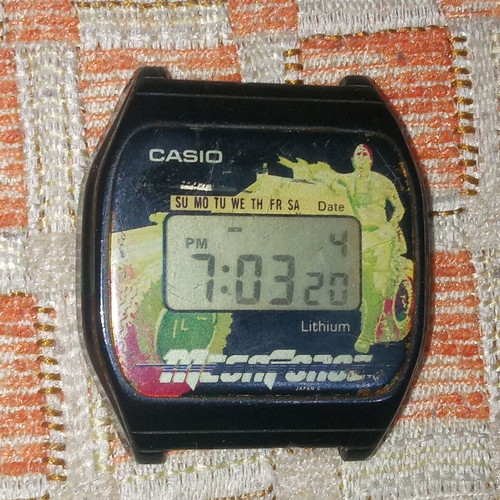 Casio F-10 Megaforce watch used, rare and functional