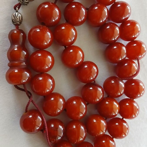 Masticha Bakelite Worry Beads with Silver Elements like new