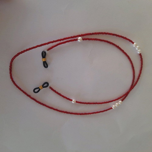 Handmade glasses chains made to order with beads and pearls 73-75cm
