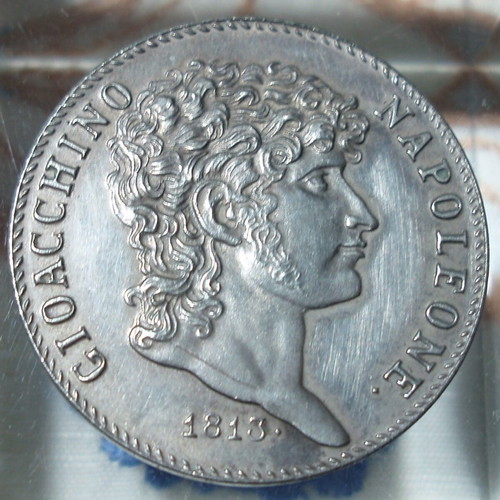 5 Lire 1813 Italy Joachim Murat old reproduction like new