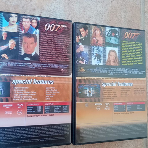 James Bond DVD movie set, Tomorrow Never Dies and The World Is Not Enough