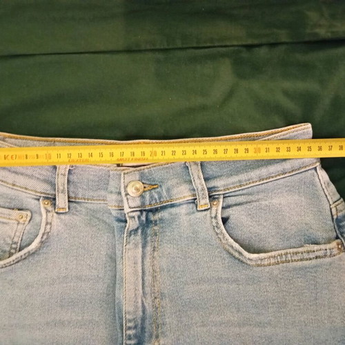 Gina Tricot Perfect Jeans Mom Fit XL 42 used, blue turquoise
