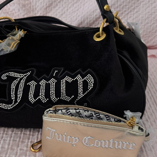 Juicy Couture Primerose black bag with double handle and key charms