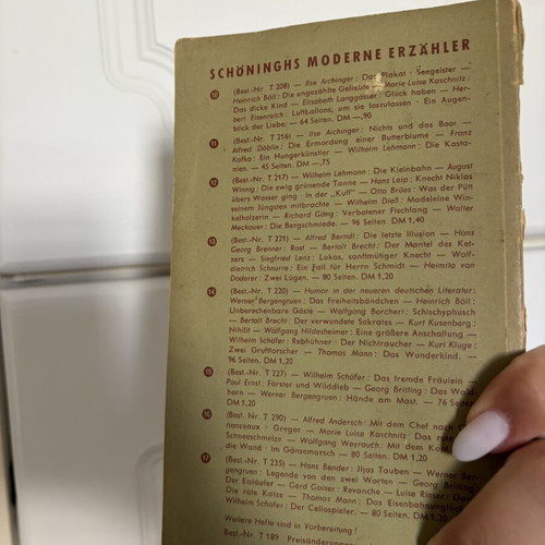 Moderne Erzähler book used, German language