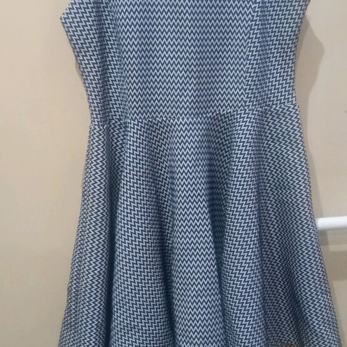 Chip&Chip cocktail dress like new, white and blue, size L