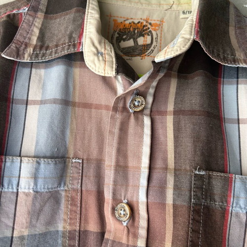 Timberland shirt 116cm like new, brown multicolor