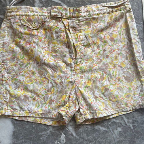Vintage swim shorts used, multicolor, 50s-60s style