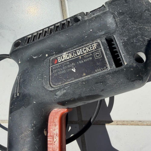 Black & Decker electric drill used with wheels
