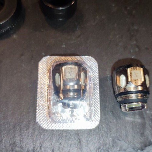 Hellvape Fat Rabbit atomizer used with Vaporesso GT cores resistors