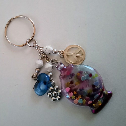 Handmade colorful keychain pendant new