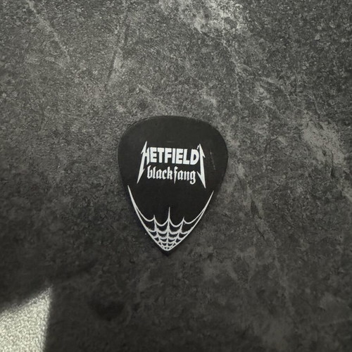 Metallica James Hetfield Black Fang guitar pick used